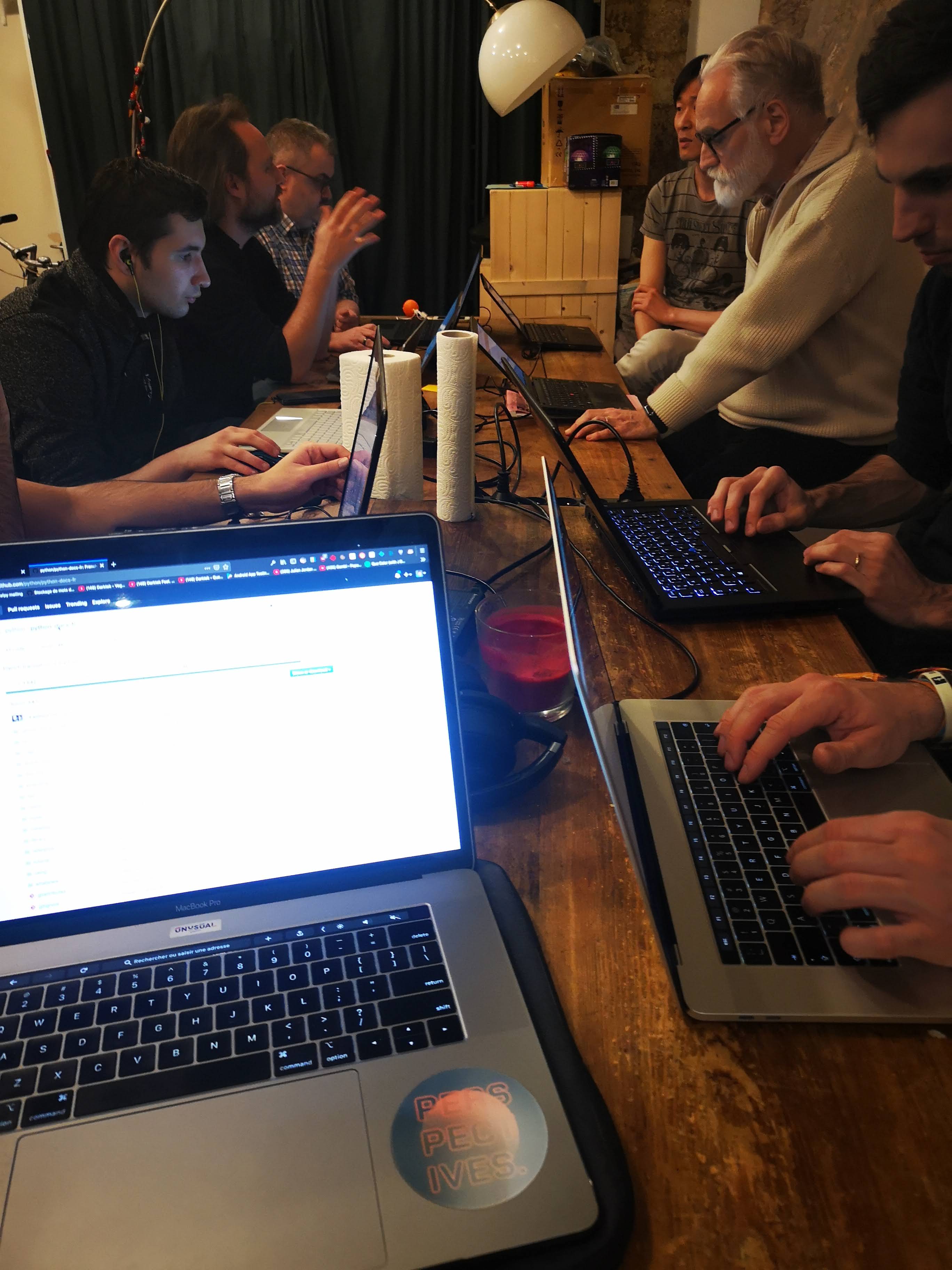 Atelier de traduction de la documentation de Python chez Les Coqs en Pâte