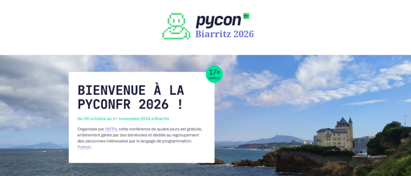 Call For Proposals pour la PyConFR 2026 ouvert !